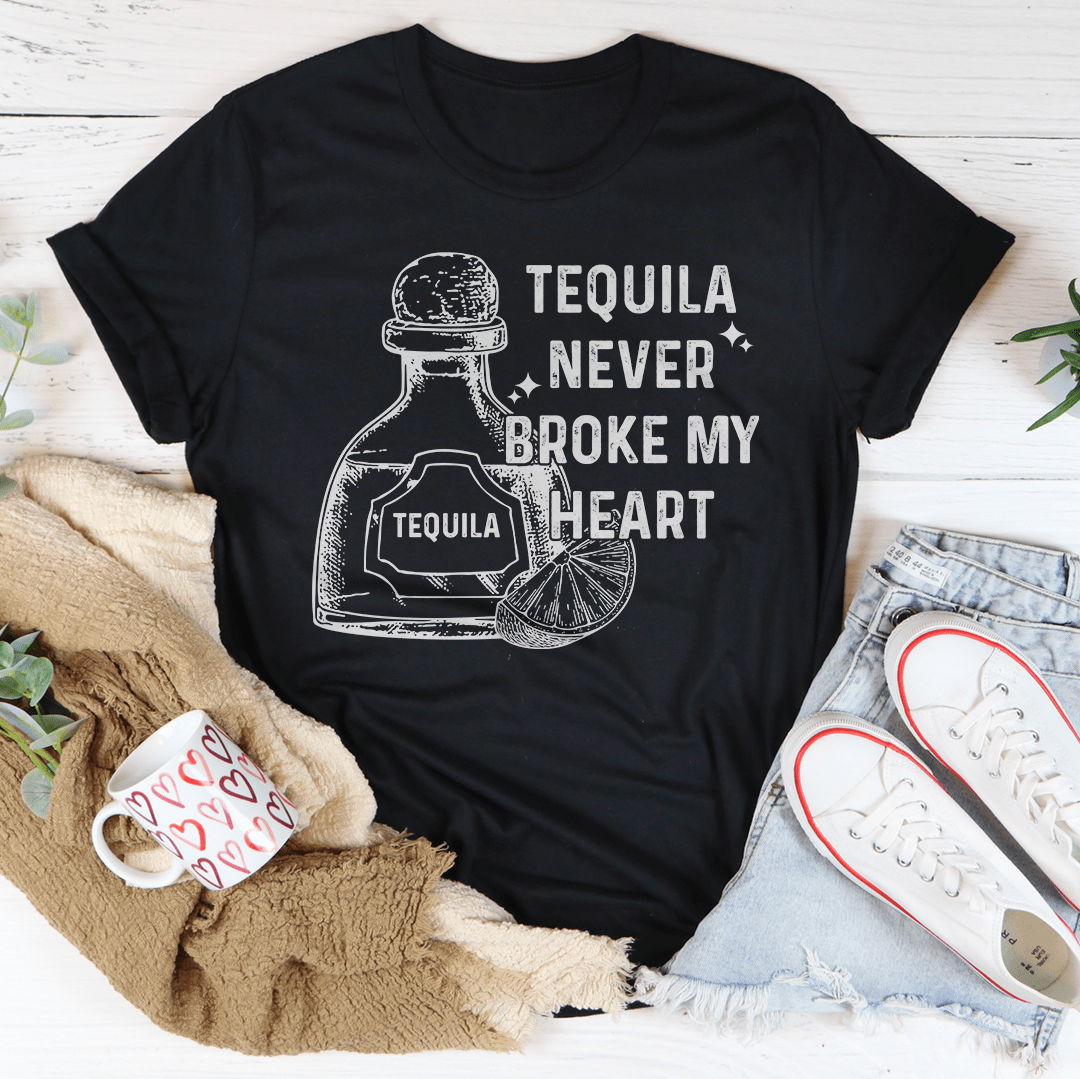 Tequila Never Broke My Heart Tee shopmerchmallow Tequila Never Broke My Heart Tee