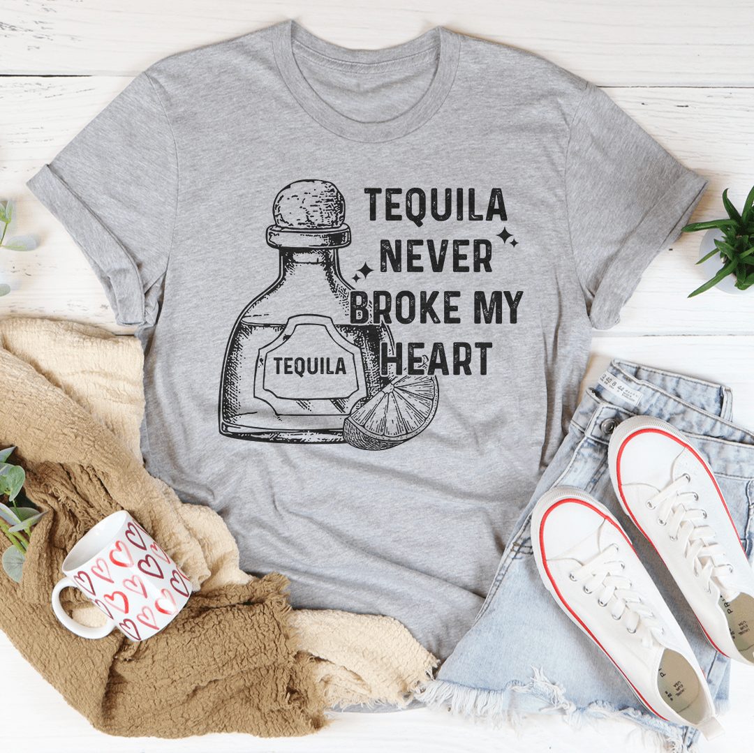 Tequila Never Broke My Heart Tee shopmerchmallow Tequila Never Broke My Heart Tee
