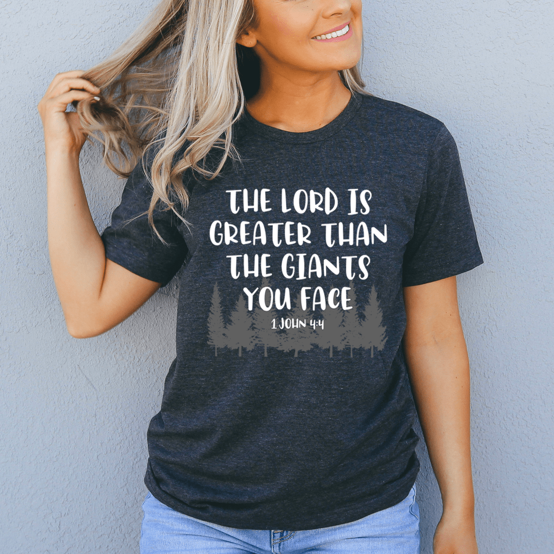 The Lord Is Greater Than The Giants You Face Tee shopmerchmallow The Lord Is Greater Than The Giants You Face Tee
