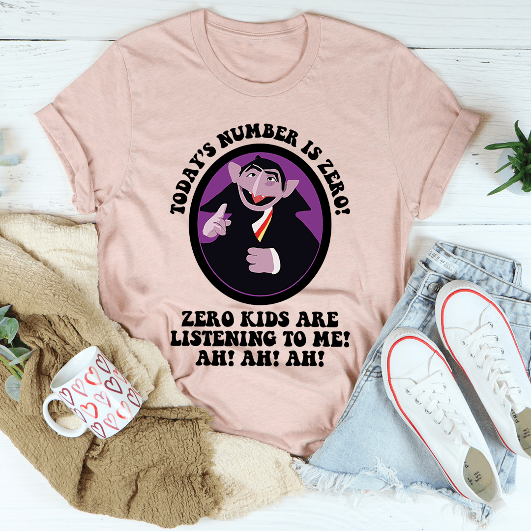 Today's Number Is Zero Tee shopmerchmallow Today's Number Is Zero Tee