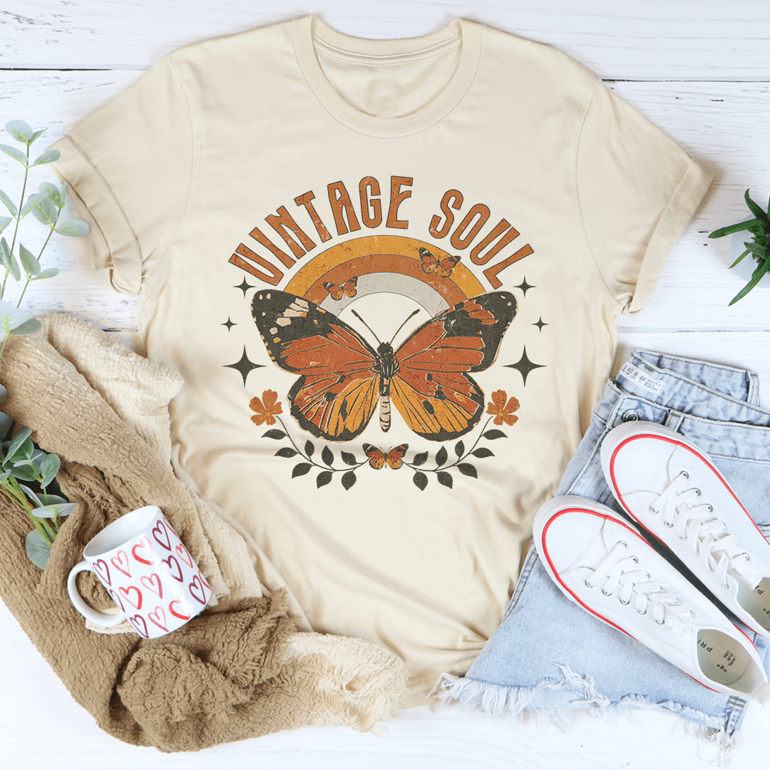 Vintage Soul Butterfly Tee shopmerchmallow Vintage Soul Butterfly Tee