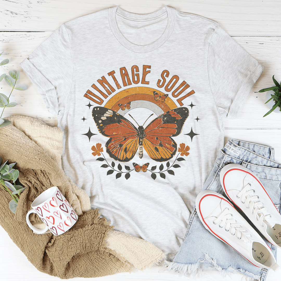 Vintage Soul Butterfly Tee shopmerchmallow Vintage Soul Butterfly Tee