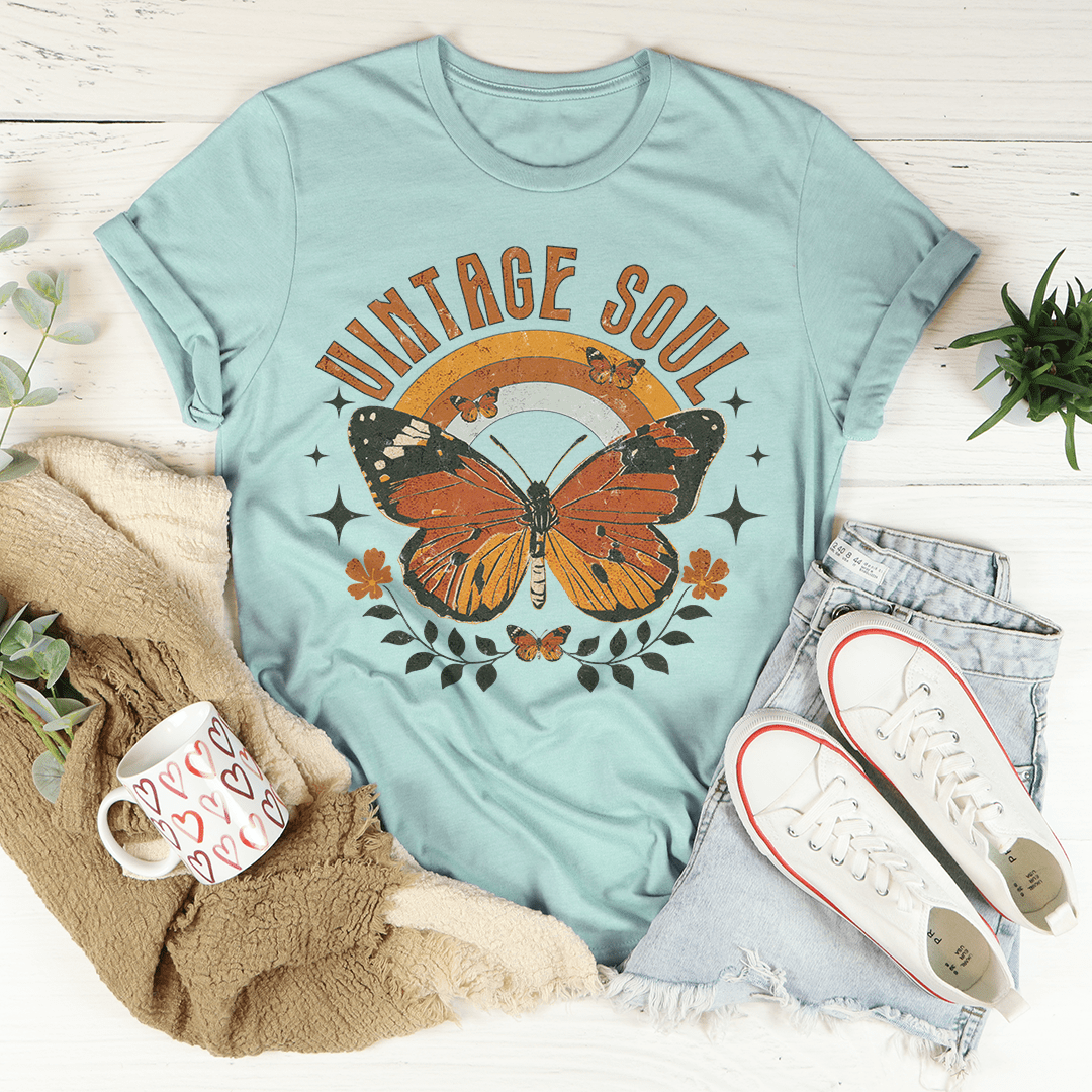 Vintage Soul Butterfly Tee shopmerchmallow Vintage Soul Butterfly Tee