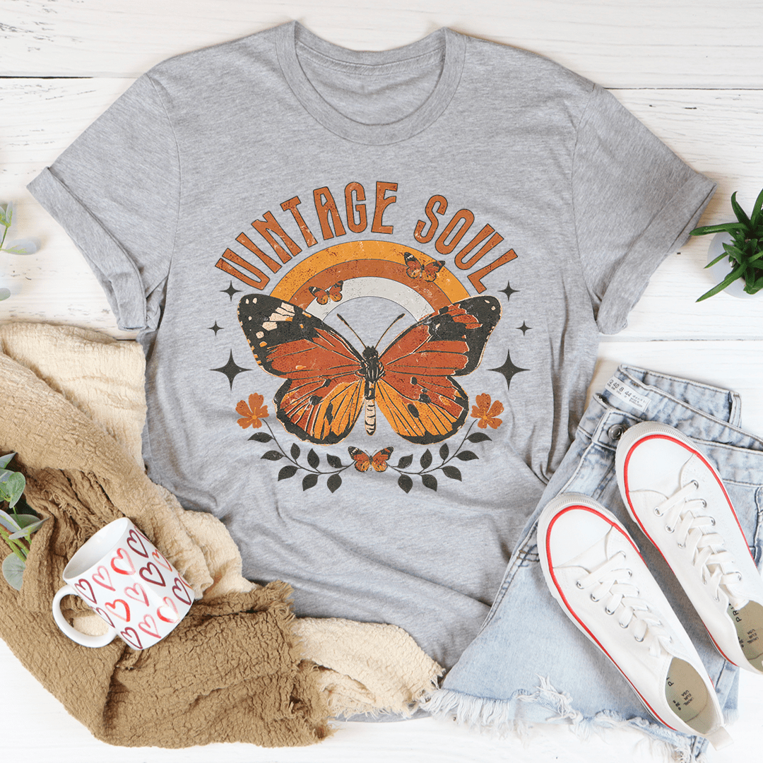 Vintage Soul Butterfly Tee shopmerchmallow Vintage Soul Butterfly Tee