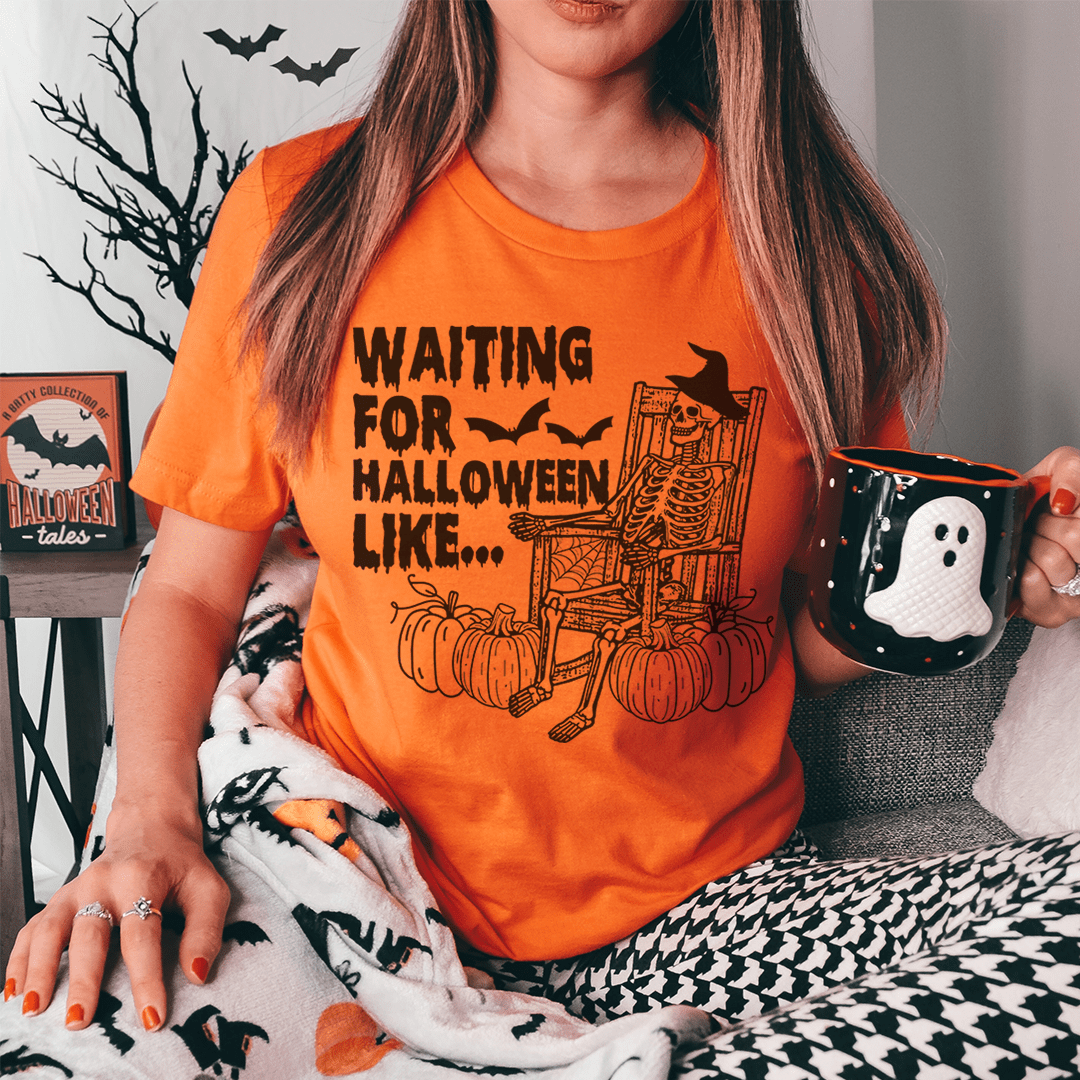 Waiting For Halloween Like Tee shopmerchmallow Waiting For Halloween Like Tee