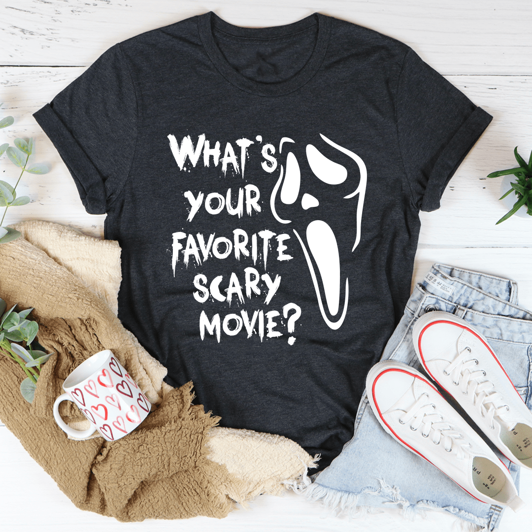 What's Your Favorite Scary Movie Tee shopmerchmallow What's Your Favorite Scary Movie Tee