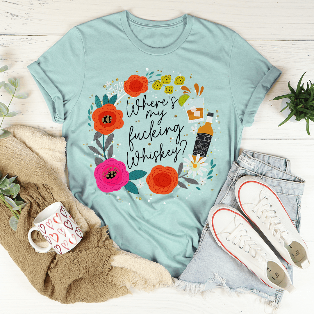 Where's My Whiskey Tee shopmerchmallow Where's My Whiskey Tee