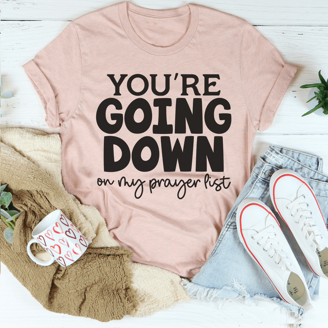 You're Going Down On My Prayer List Tee shopmerchmallow You're Going Down On My Prayer List Tee