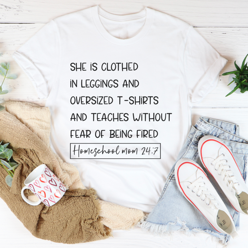 Homeschool Mom 24/7 T-Shirt shopmerchmallow Homeschool Mom 24/7 T-Shirt
