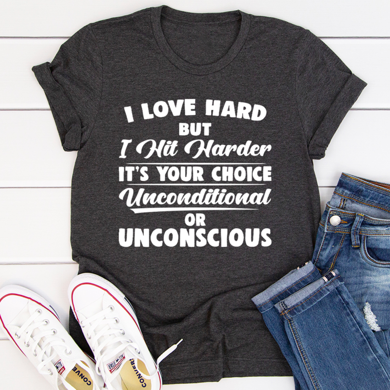 I Love Hard T-Shirt shopmerchmallow I Love Hard T-Shirt