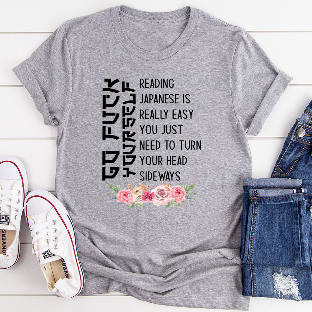 Reading Japanese Is Really Easy T-Shirt shopmerchmallow Reading Japanese Is Really Easy T-Shirt