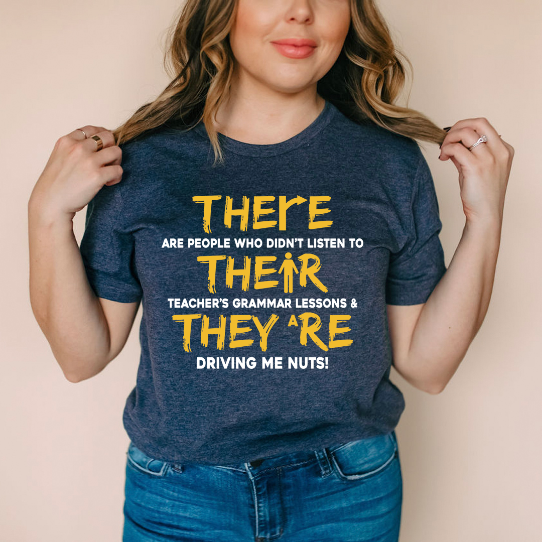 There Their & They're T-Shirt shopmerchmallow There Their & They're T-Shirt