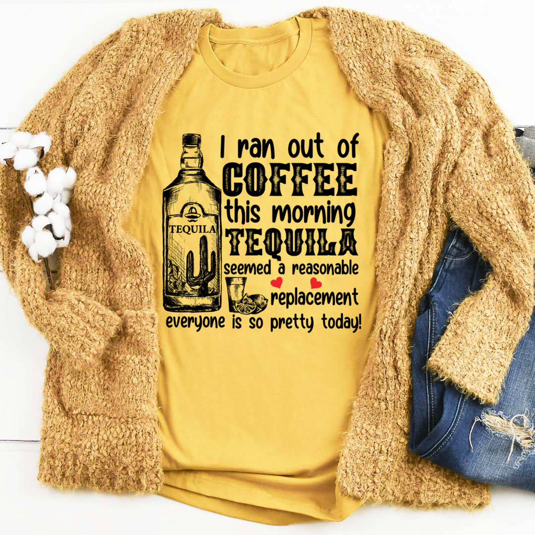 I Ran Out Of Coffee This Morning T-Shirt shopmerchmallow I Ran Out Of Coffee This Morning T-Shirt