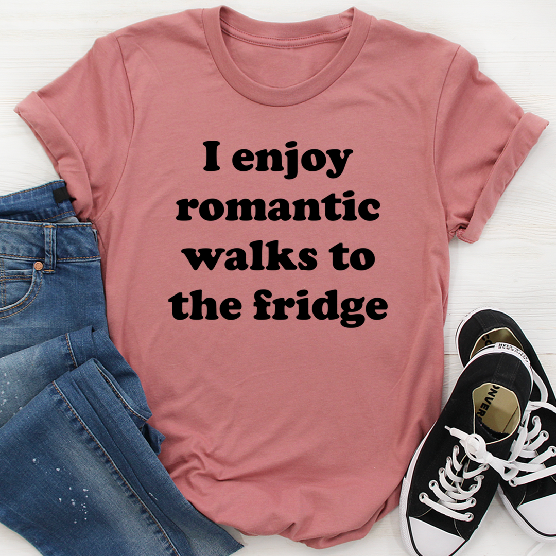 I Enjoy Romantic Walks To The Fridge T-Shirt shopmerchmallow I Enjoy Romantic Walks To The Fridge T-Shirt