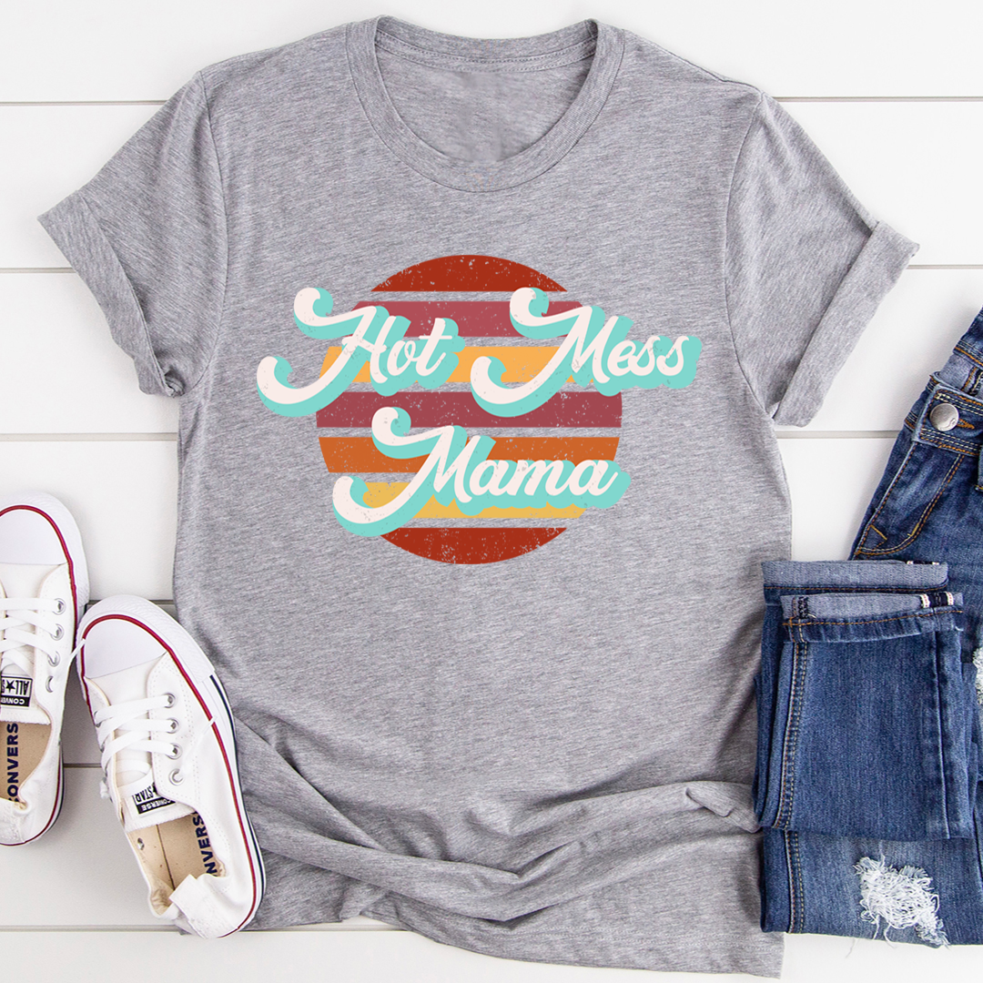 Retro Hot Mess Mama T-Shirt shopmerchmallow Retro Hot Mess Mama T-Shirt