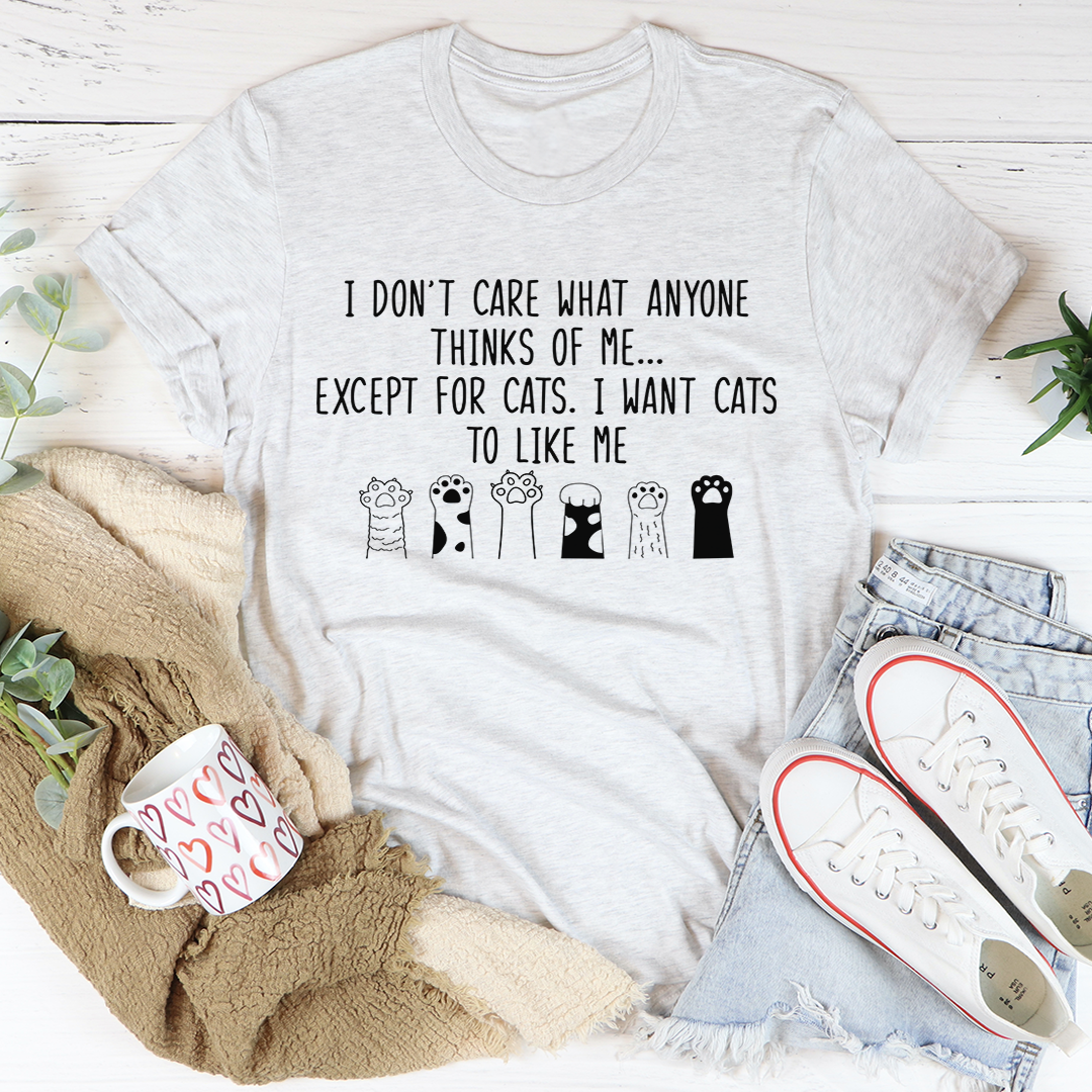 I Want Cats To Like Me T-Shirt shopmerchmallow I Want Cats To Like Me T-Shirt