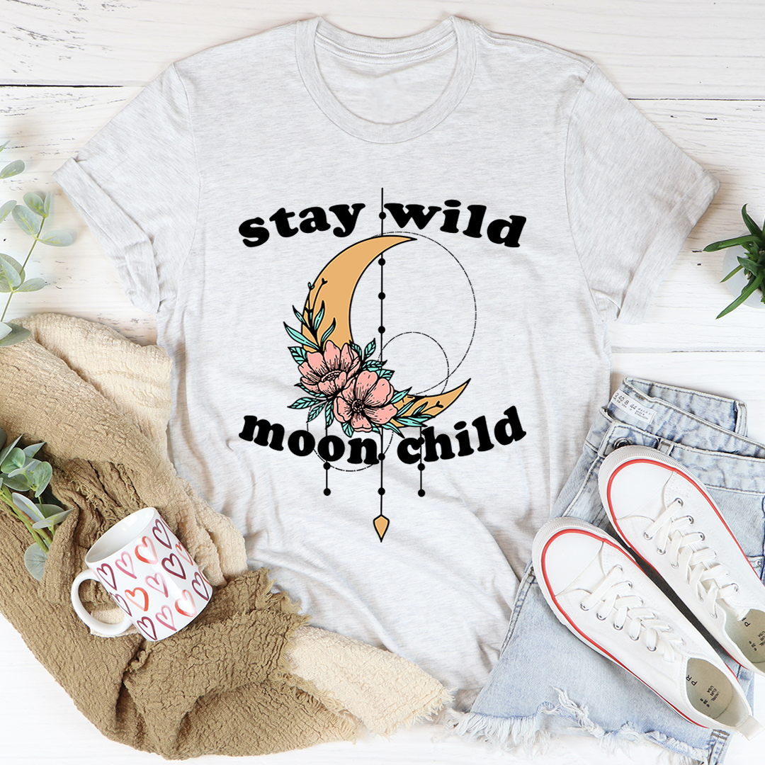 Stay Wild Moon Child Boho T-Shirt shopmerchmallow Stay Wild Moon Child Boho T-Shirt