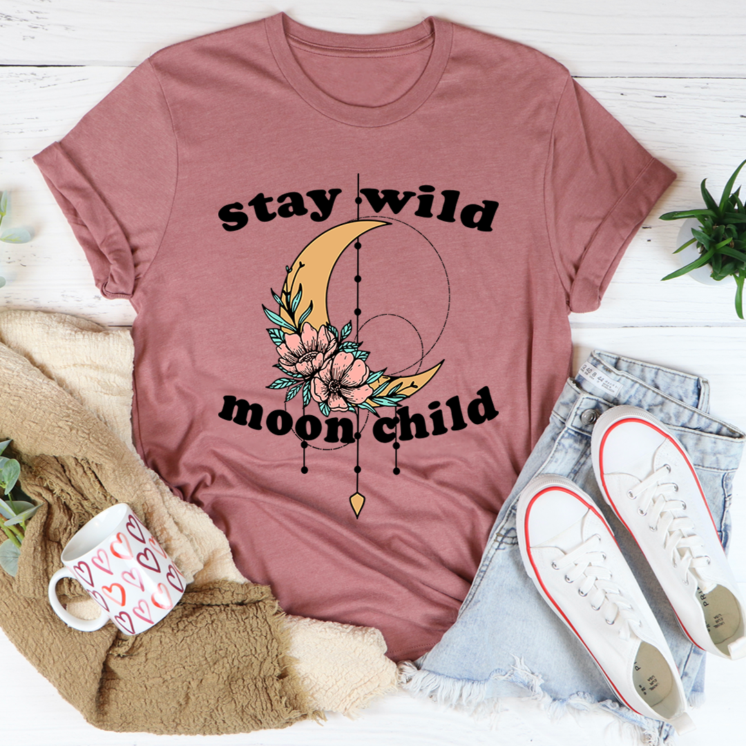 Stay Wild Moon Child Boho T-Shirt shopmerchmallow Stay Wild Moon Child Boho T-Shirt