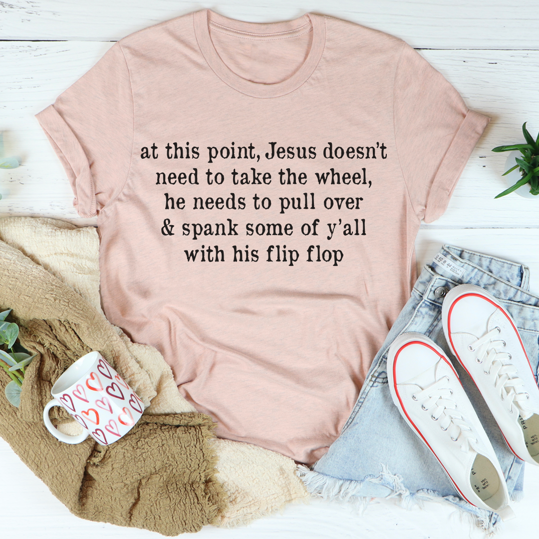 Jesus Take The Flip Flop T-Shirt shopmerchmallow Jesus Take The Flip Flop T-Shirt