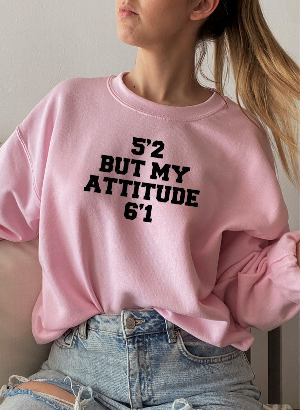 52 But My Attitude Sweat Shirt shopmerchmallow Virgin Teez - Black Hoodie