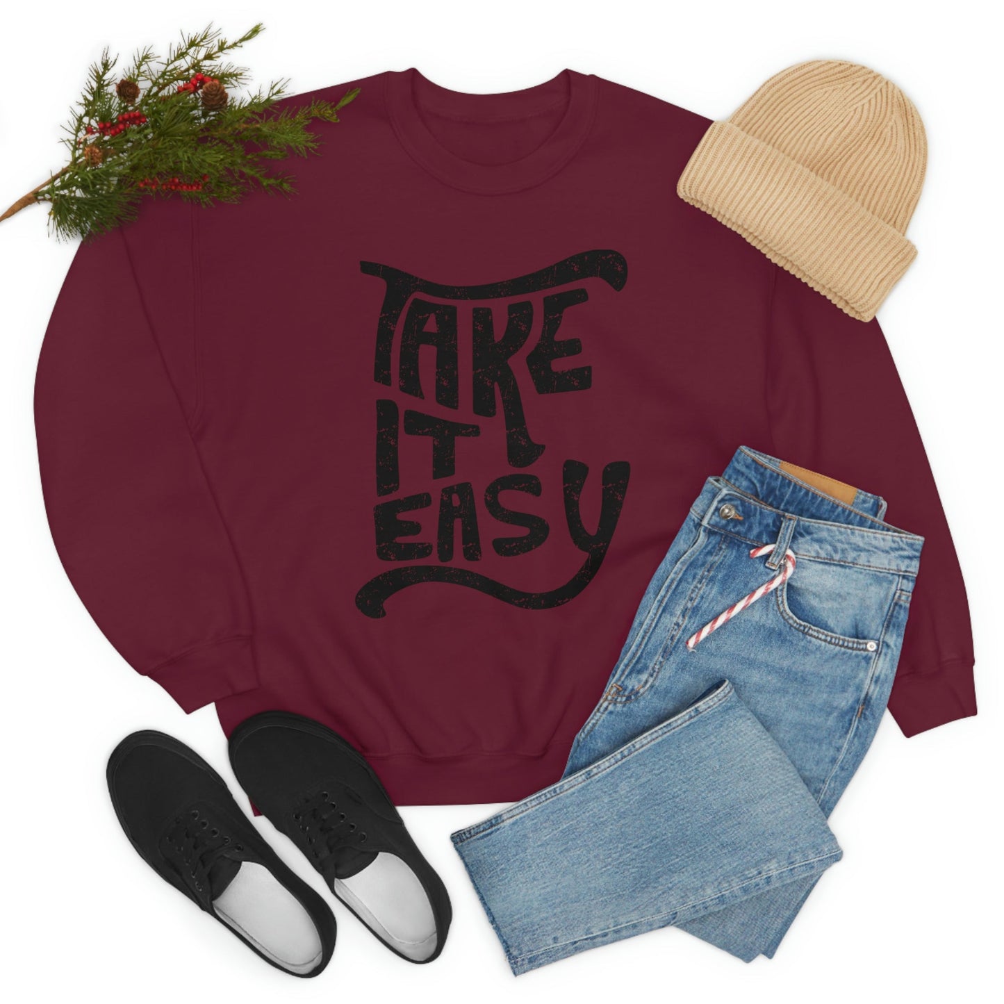 Take It Easy Sweat Shirt shopmerchmallow Take It Easy Sweat Shirt