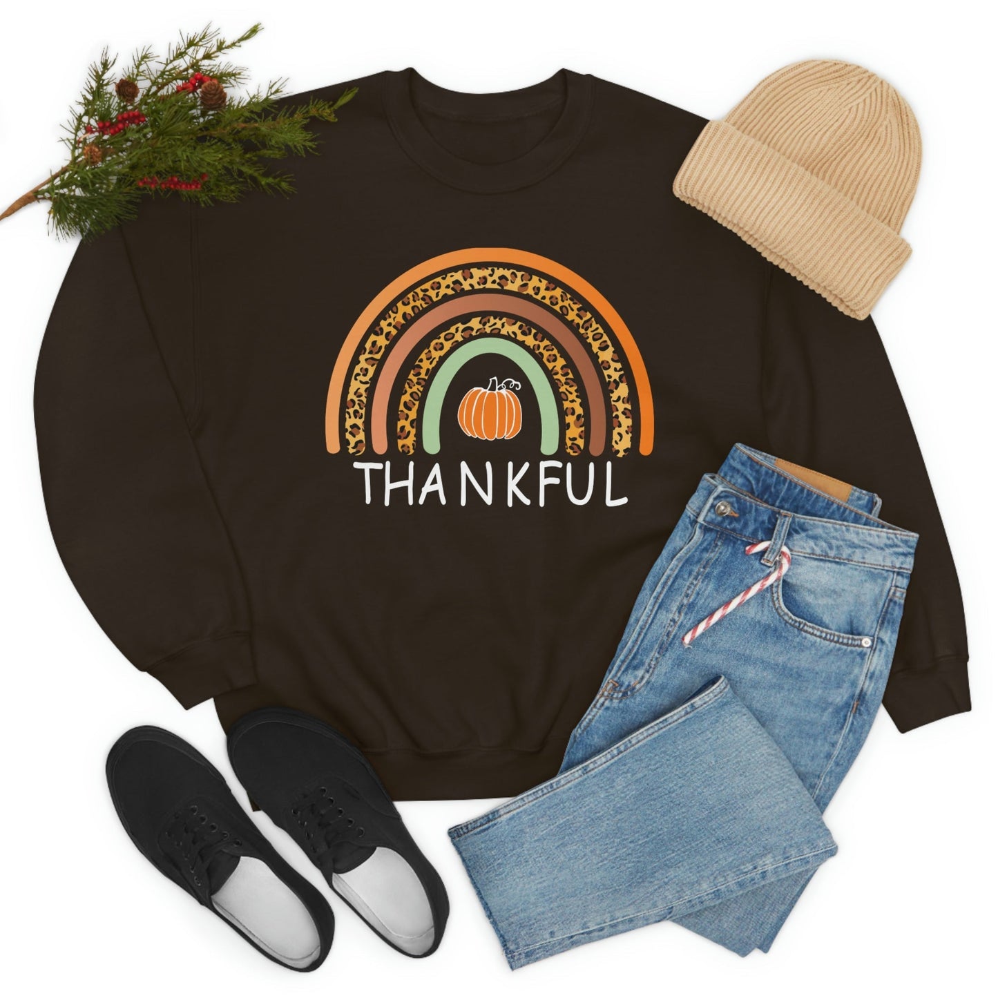 Thankful Sweat Shirt shopmerchmallow Thankful Sweat Shirt