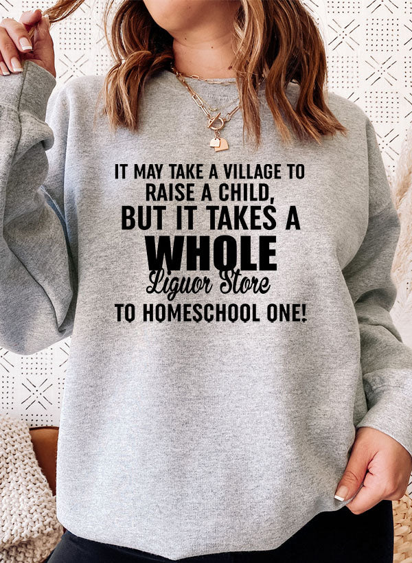 BUT IT TAKES A WHOLE Sweat Shirt shopmerchmallow Virgin Teez - Black Hoodie