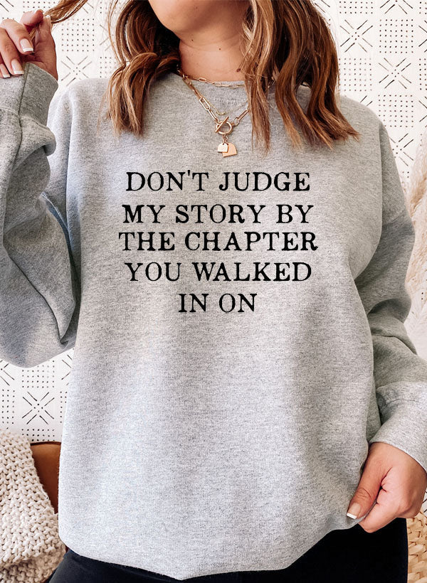 Dont Judge My Story Sweat Shirt shopmerchmallow Virgin Teez - Black Hoodie