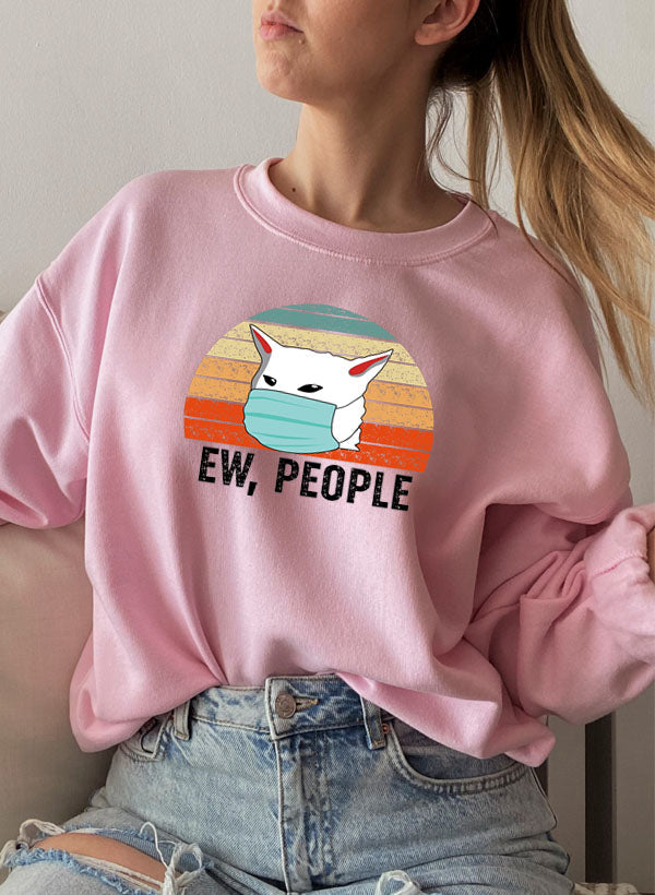 Ew People Sweat Shirt shopmerchmallow Virgin Teez - Black Hoodie