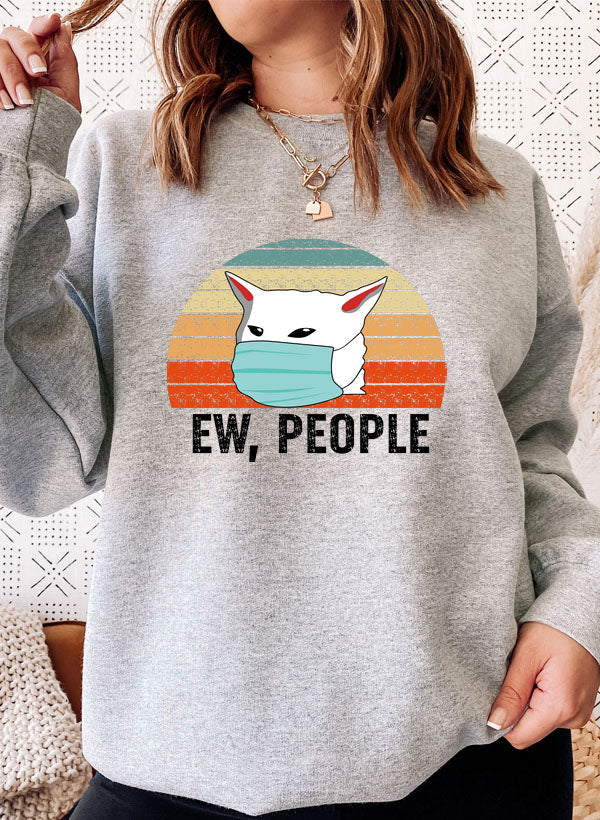 Ew People Sweat Shirt shopmerchmallow Virgin Teez - Black Hoodie