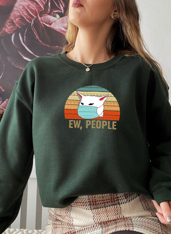 Ew People Sweat Shirt shopmerchmallow Virgin Teez - Black Hoodie