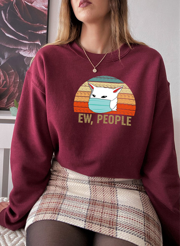 Ew People Sweat Shirt shopmerchmallow Virgin Teez - Black Hoodie