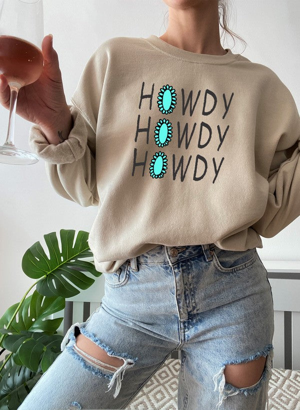 Howdy Sweat Shirt shopmerchmallow Virgin Teez - Black Hoodie