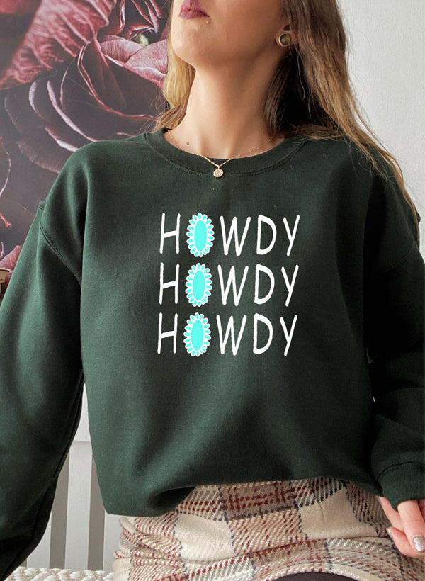 Howdy Sweat Shirt shopmerchmallow Virgin Teez - Black Hoodie