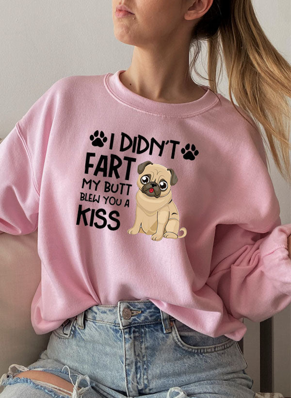 I Didnt Fart My Butt Blew You A Kiss Sweat Shirt shopmerchmallow Virgin Teez - Black Hoodie