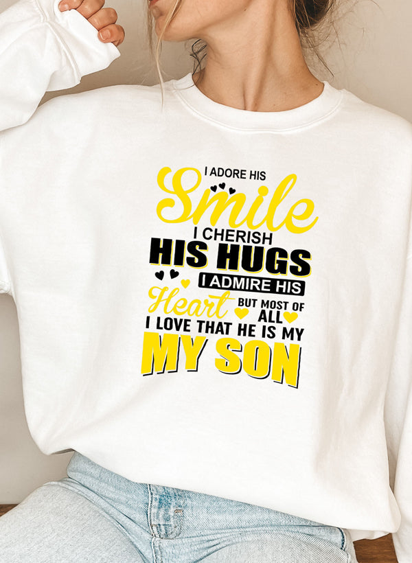 I Love My Son Sweat Shirt shopmerchmallow Virgin Teez - Black Hoodie