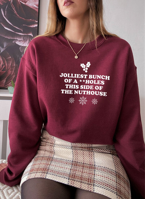 JOLLIEST BUNCH Sweat Shirt shopmerchmallow Virgin Teez - Black Hoodie