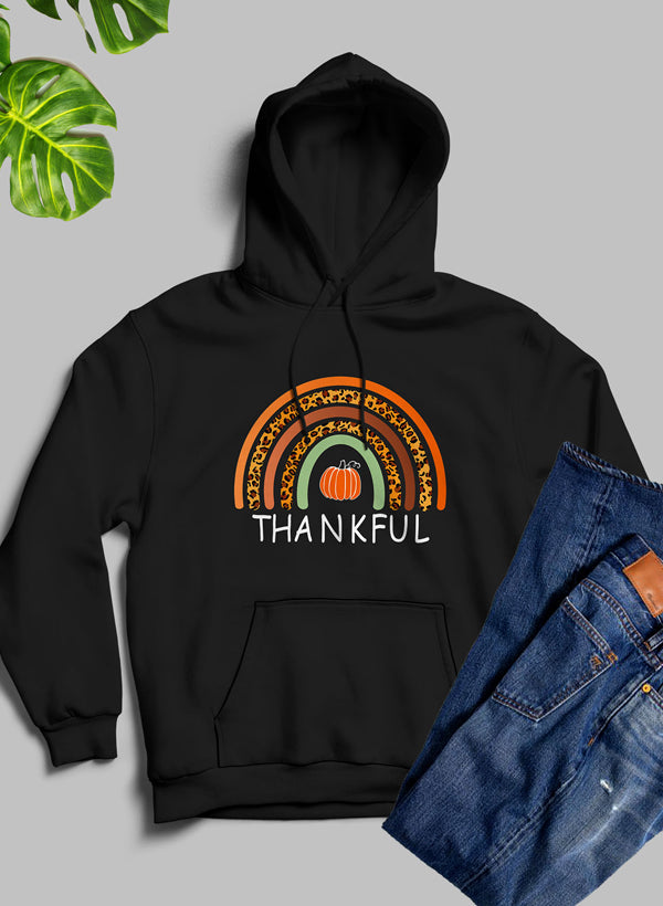 Thankful Hoodie shopmerchmallow Virgin Teez - Black Hoodie