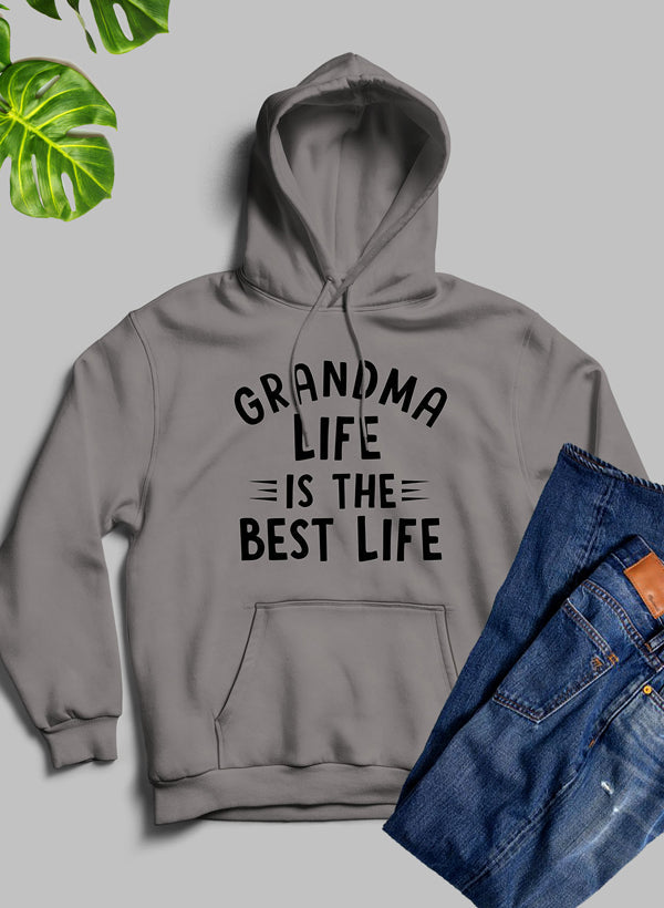 The Grandma Life Hoodie shopmerchmallow Virgin Teez - Black Hoodie