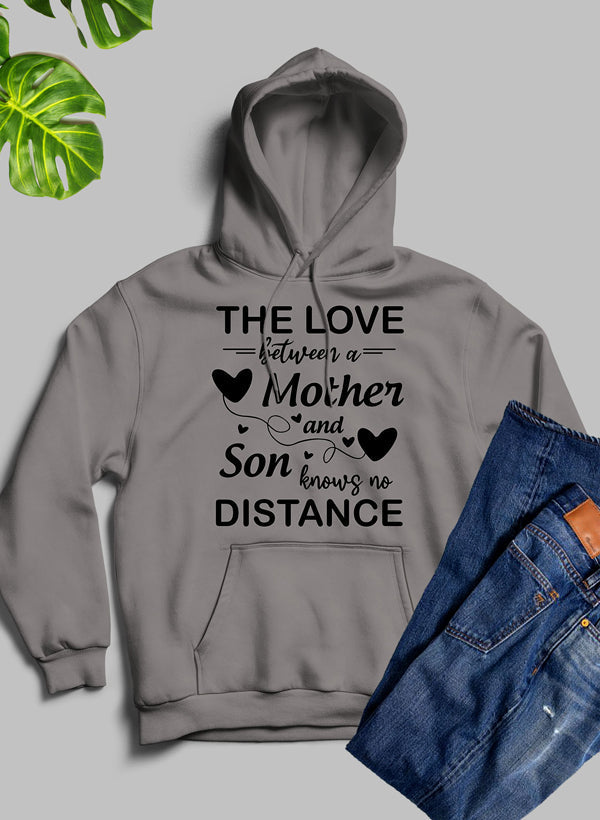 The Love Between A Mother And Son Knows No Distance Hoodie shopmerchmallow Virgin Teez - Black Hoodie