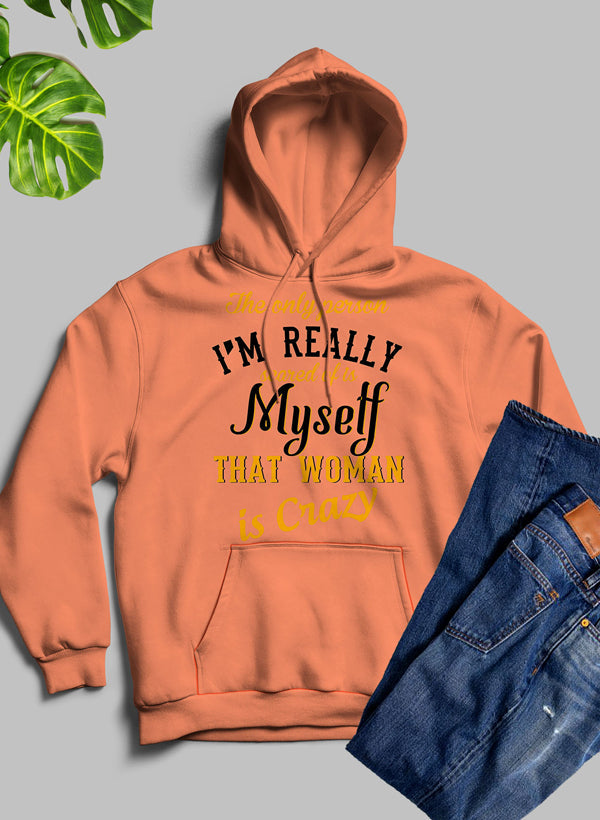 The Only Person I'm Really Scared Of Hoodie shopmerchmallow Virgin Teez - Black Hoodie
