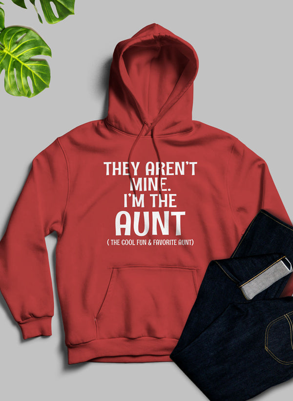 They Aren't Mine I'm The Aunt Hoodie shopmerchmallow Virgin Teez - Black Hoodie