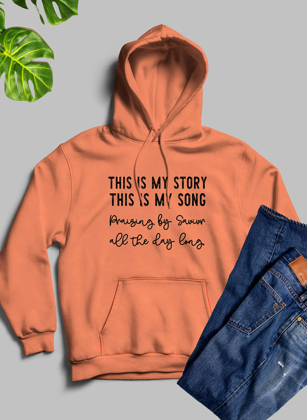 This Is My Story This Is My Song Hoodie shopmerchmallow Virgin Teez - Black Hoodie