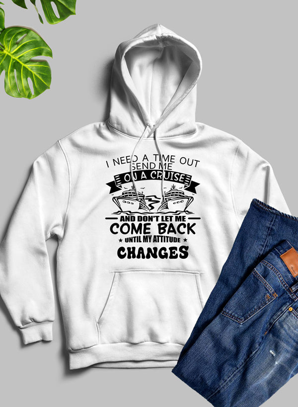 Time Out Hoodie shopmerchmallow Virgin Teez - Black Hoodie