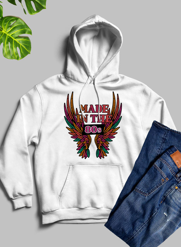 Vintage Inspired Made In The 80s Hoodie shopmerchmallow Virgin Teez - Black Hoodie