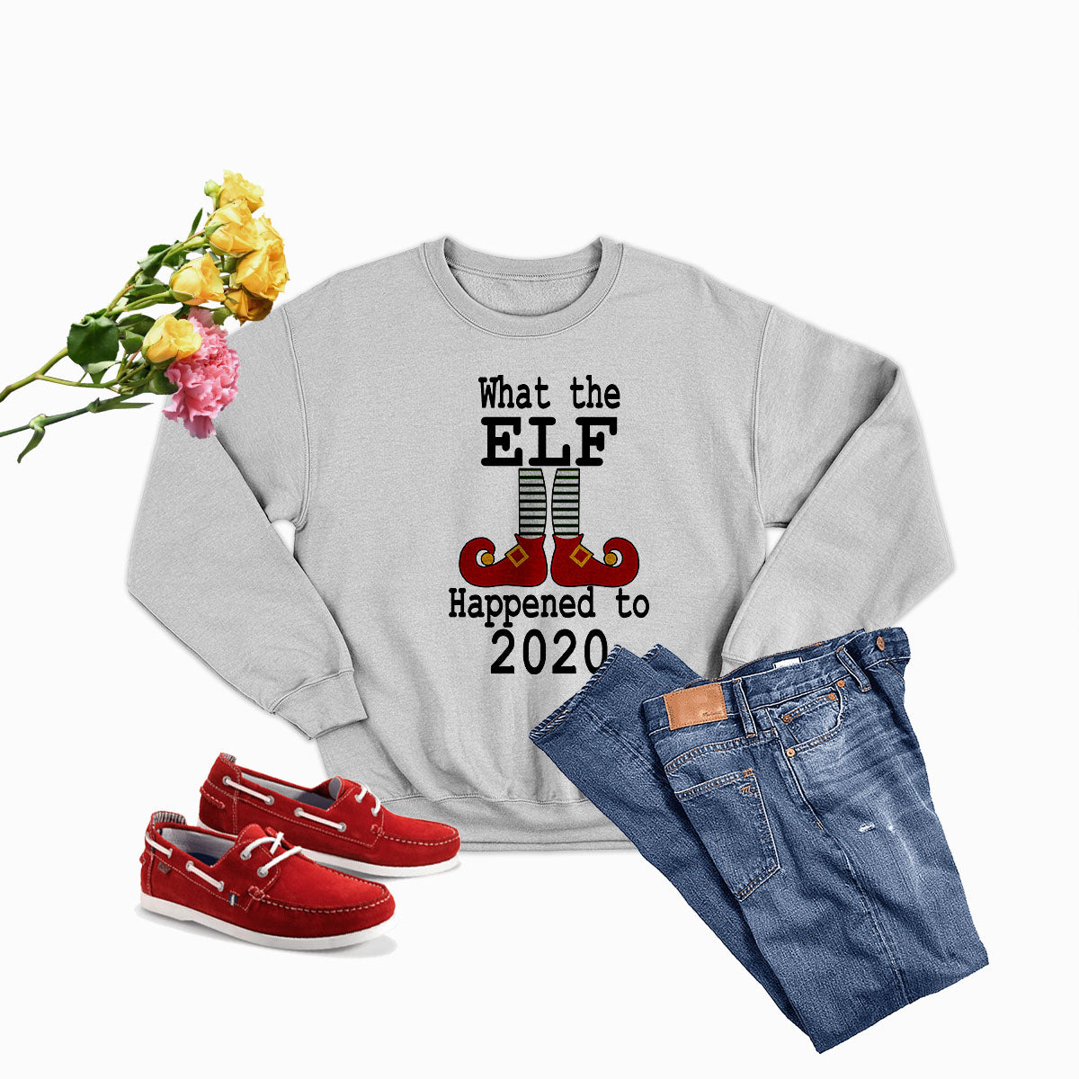 What The Elf Happened to 2020 Sweat Shirt shopmerchmallow What The Elf Happened to 2020 Sweat Shirt