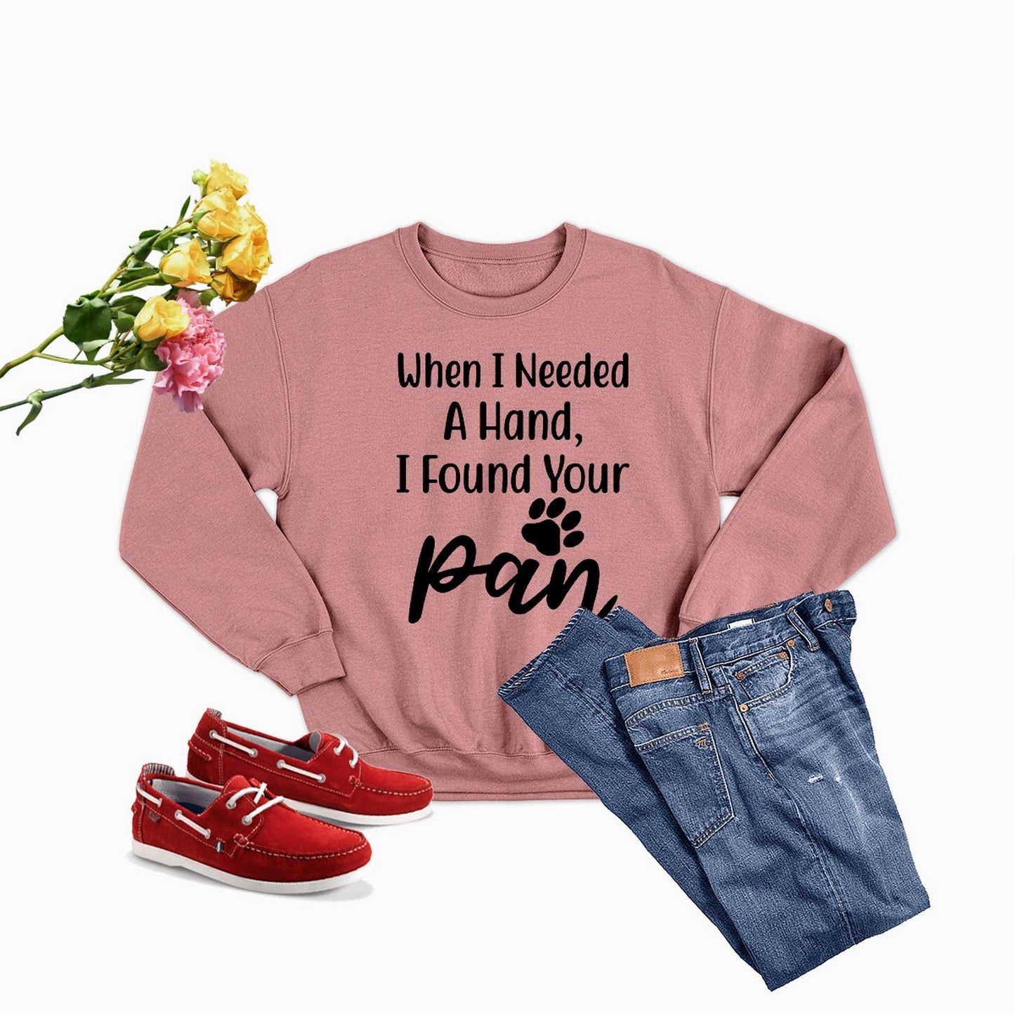 When I Needed A Hand Sweat Shirt shopmerchmallow When I Needed A Hand Sweat Shirt