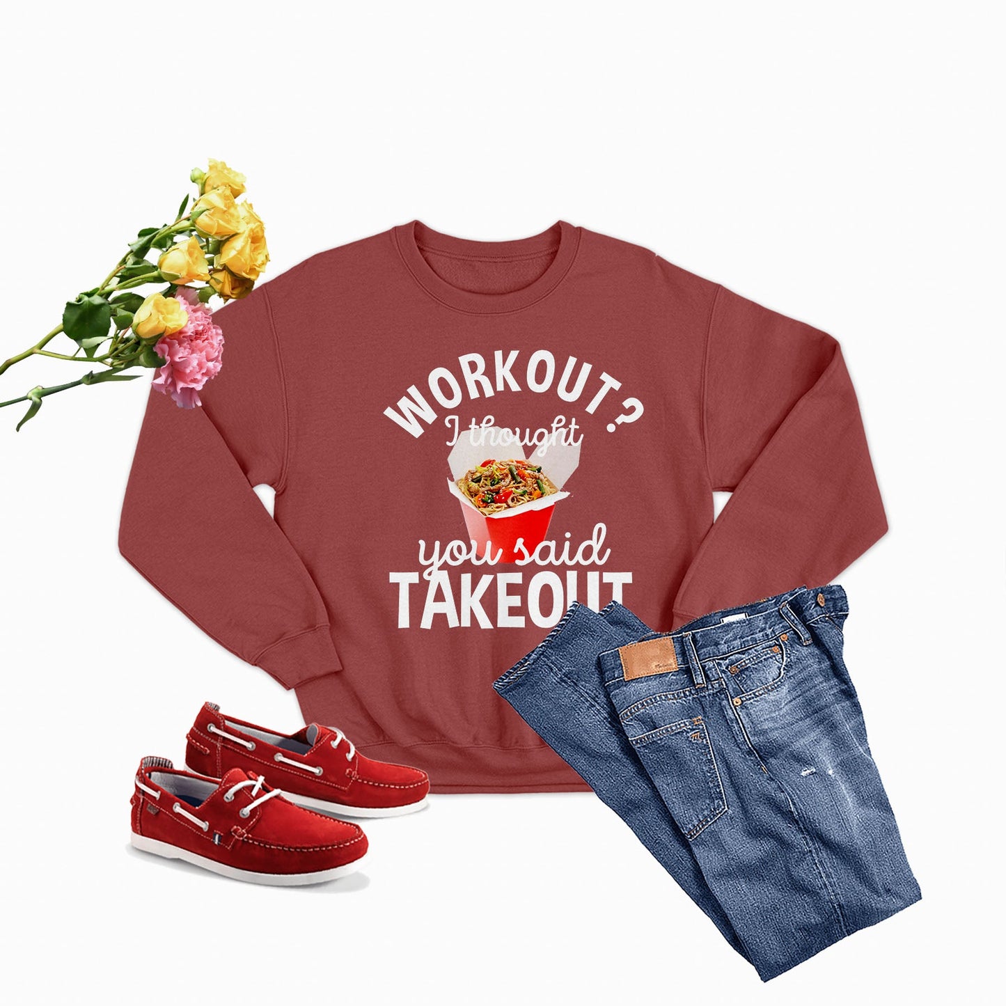 Workout I Thought You Said Takeout Sweat Shirt shopmerchmallow Workout I Thought You Said Takeout Sweat Shirt