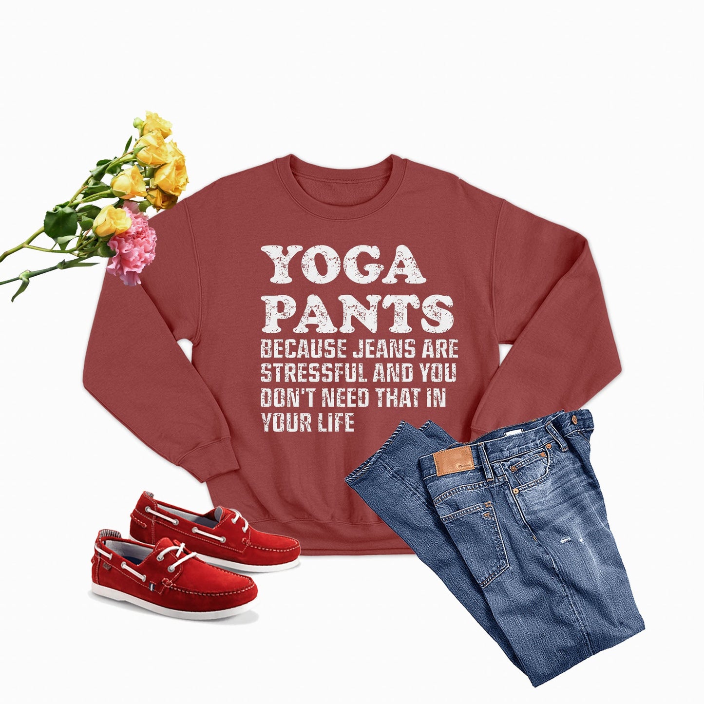 Yoga Pants Sweat Shirt shopmerchmallow Yoga Pants Sweat Shirt