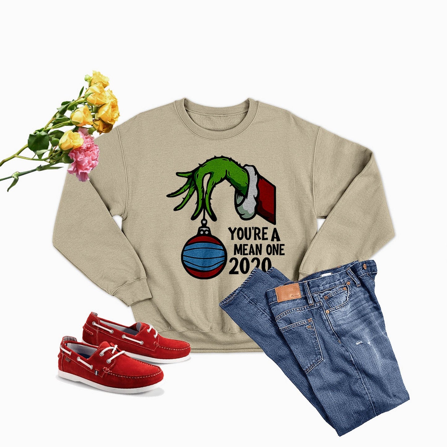 You're Mean One 2020 Sweat Shirt shopmerchmallow You're Mean One 2020 Sweat Shirt